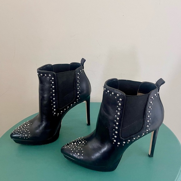 Michael Kors black platform boots with studs size 7M great condition org $350 - Picture 7 of 15